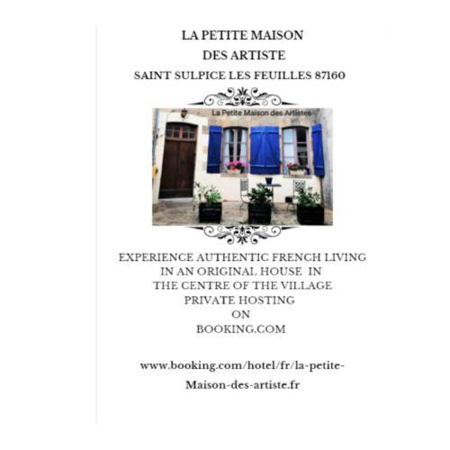 La Petite Maison Des Artiste Villa Saint-Sulpice-les-Feuilles Kültér fotó